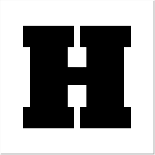 Alphabet H (Uppercase letter h), Letter H Wall Art by maro_00